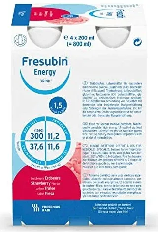 FRESUBIN ENERGY DRINK Erdbeere Trinkflasche 200 ml
