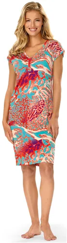 Damen Strandkleid ASCAFA – Sommerkleid in Koralle, Gr. 40 in lila von Ascafa