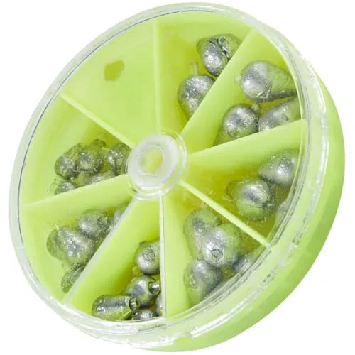 Balzer Tropfenblei Sortiment - 90g Laufbleie für Posenmontagen, Kugelbleie zum Austarieren von Angelposen, Angelbleie für Posen