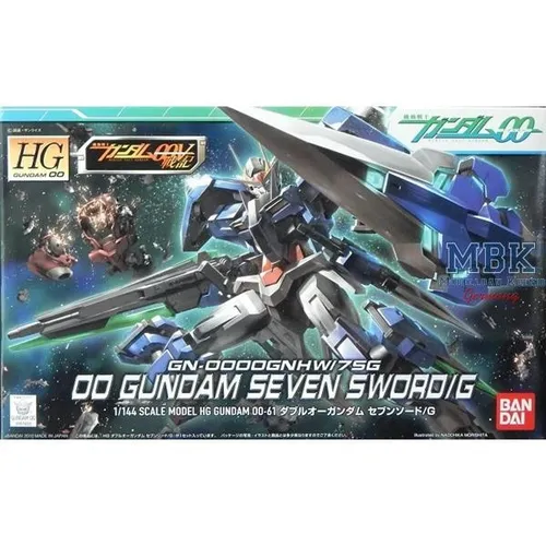 Bandai HG 1/144 OO GUNDAM Seven Sword/G Sammlerfigur - Spielfigur im Maßstab 1:144, über 150 bewegliche Teile für detailgetreue Modelle und kreatives Spielen.