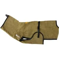 RUDELKÖNIG Hundebademantel Grau S – Saugstarker Baumwollmantel für Hunde - Effektiver Hundebademantel aus 100 % Baumwolle für schnelle Trocknung. Ideal für nasse Tage und nach dem Baden, schützt vor Kälte und sorgt für maximalen Komfort.