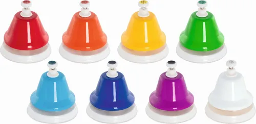 GOKI Glockenspiel II (8-teilig) - Buntes Glockenspiel für Kinder ab 3 Jahren: 8 farbenfrohe Teile fördern musikalische Früherziehung und Koordination spielerisch.