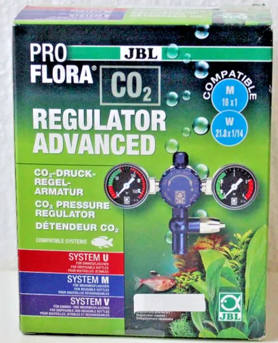 JBL PROFLORA CO2 Druckregelarmatur Regulator Advanced mit 2 Manometern