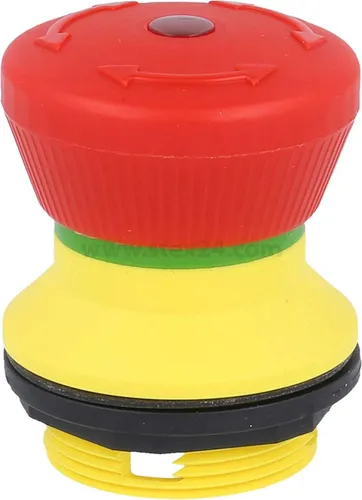 FRVKL Georg Schlegel Not-Aus-Schalter / Not-Halt-Taster beleuchtbar, rund, SHORTRON Zwischenbau Einbautiefe 9,2mm -