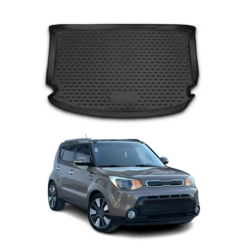 Kofferraummatte für Kia Soul 2014-2020 – Gummi TPE Schwarz