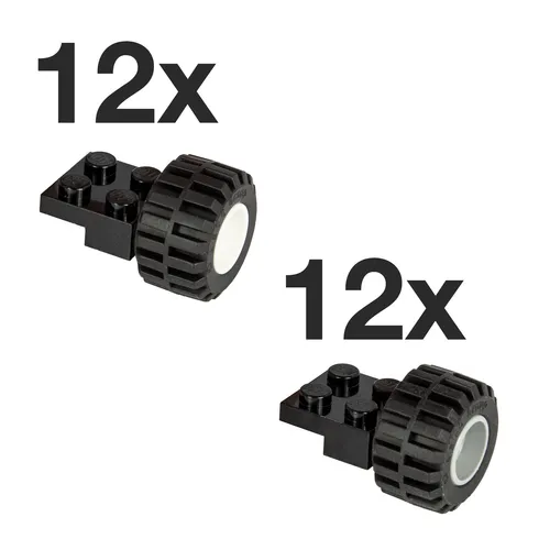 LEGO - 72-teilige Räder, Reifen und Achsensatz