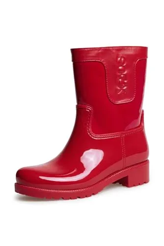 SOCCX Damen Regenstiefel mit Logo-Prägung Flame Red, 41