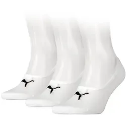 PUMA Füßlinge PUMA UNISEX FOOTIE 3P (3-Paar, 3 Paar) NoShow Socks, atmungsaktiv, elastisches Bündchen weiß 43-46