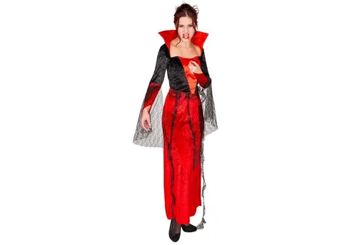 dressforfun Vampir-Kostüm Frauenkostüm Gothic Vampirkleid in rot von dressforfun
