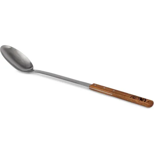 Petromax Servierlöffel 50 cm – Edelstahl mit Holzgriff - Schöpflöffel & Schöpfkellen, ideal zum Portionieren von Eintöpfen und Gulasch mit einem komfortablen Holzgriff für sicheren Halt.