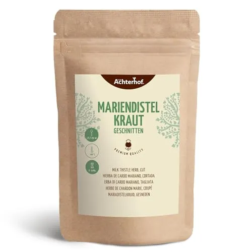 Mariendistelkraut geschnitten Mariendistel-Tee Kräuter-Tee vom-Achterhof 250 g