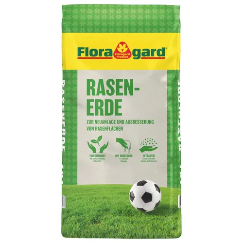 Floragard Rasenerde 40L für gesunden Rasen