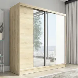 Schwebetürenschrank DUO 200 mit Spiegel