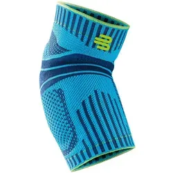 BAUERFEIND Unisex Ellenbogen-Sportbandage, Gr. L - Stabilität für Sportarten - Unisex Ellenbogen-Sportbandage (Gr. L) für Ball- und Rückschlagsportarten, bietet Stabilität und Schutz durch innovativen Silikonring, ideal für Basketball, Fußball und mehr.