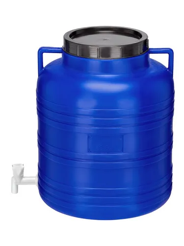 Garronda Regentonne 60 L - BPA-freies Weithalsfass mit Deckel und Hahn - Regentonnen, 60 l Fassungsvermögen, umweltfreundliches und langlebiges HDPE-Material, ideal zur Regenwassernutzung im Garten.