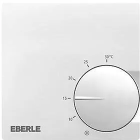 Eberle Controls RTR-S 6721-1 Raumtemperaturegler extra flach - Thermostat für Heizen/Kühlen, extra flach mit nur 18,5 mm Aufbauhöhe. Ideal für moderne Wandbefestigung, passend für verschiedene Heizsysteme und einfach zu montieren.