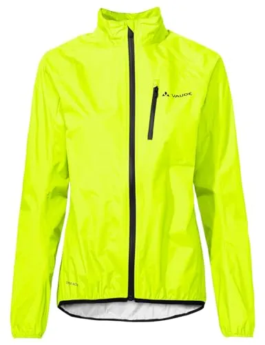 Vaude Women's Drop Jacket III - Fahrradjacke Gr. 40 grün - Wasserdichte und winddichte Fahrradjacke für Radtouren - Farbe: Grün; Größe: 40; ideal für Mountainbike-Touren; leicht und kompakt für den Notfall; Top-Qualität von Vaude!