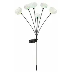 LED Solarleuchte Edelstahl mit RGB Farbwechsler, 70 cm - Schwarz - Stilvolle Solarleuchte aus Edelstahl mit 70 cm Höhe und RGB Farbwechsler für stimmungsvolle Akzente im Garten. Energieeffizient und spritzwassergeschützt, ideal für jeden Außenbereich.
