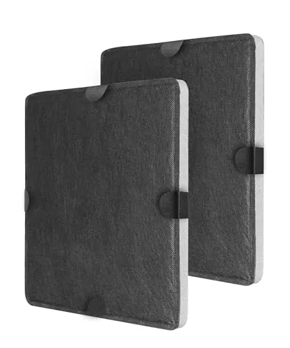 2-Packung - DKF 12-1 Dunstabzugshaube Filter passgenauer Filter für Miele DKF 12-1 bzw. 6228731. für Aktivkohlefilter DA269-4 / DA279-4 / DA390 / DA420 / 28996265D (2 pack）