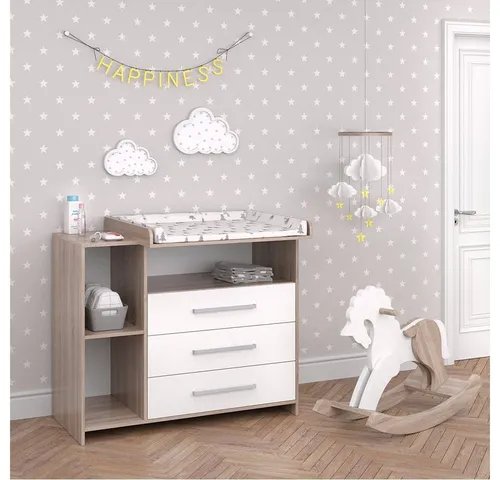 Vicco Wickelkommode Oskar in weiß von Vicco