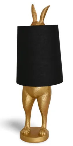 Tischleuchte Hase Gold Hasenleuchte Bunny Lampe Alice im Wunderland Leuchte 70cm