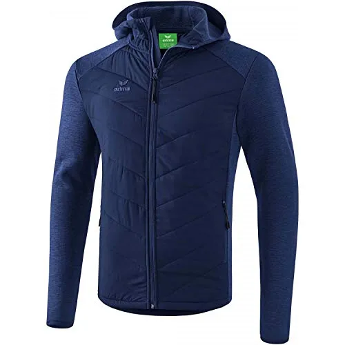 Erima Steppjacke Kinder Function blau 152 - Funktionsjacke für Kinder, elastisch und pflegeleicht, ideal für aktive Freizeit und Sport. Mit praktischen Reißverschlusstaschen und Kapuze.
