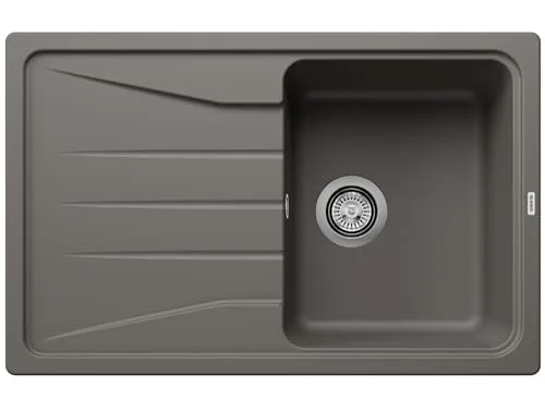Blanco Sona 45 S Vulkangrau Granitspüle - Sanitäranlagen & Zubehör, hochwertige Silgranitspüle in Vulkangrau, reversibel und ideal für Unterschränke ab 45 cm, mit handlicher Betätigung.