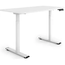 ESMART ERX-122WW Steh-Sitz-Schreibtisch - Ergonomischer Schreibtisch, elektrisch höhenverstellbar von 73,5-122,5 cm mit 3 x Memory-Funktion und Aktivitätserinnerung für mehr Gesundheit und Komfort im Büro.