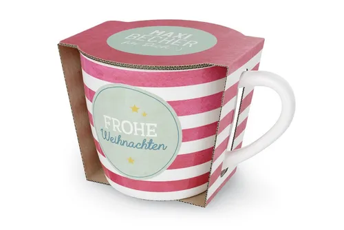 La Vida Tasse Weihnachtstasse Kaffeetasse Kaffee Tee Tasse Becher 400ml la vida, Material: Porzellan
