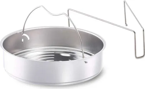 Fissler Dampfgareinsatz mit Dreibein - Topfeinsatz für Fissler vitavit Schnellkochtöpfe, ideal zum schonenden Dampfgaren von empfindlichen Lebensmitteln.