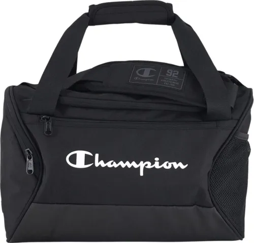 Champion Sporttasche - Reisetasche in Schwarz - Reisetasche aus 100% Polyester, feucht abwischbar und ideal für Sport und Reisen. Einteiliges Design mit markantem Markenlabel.