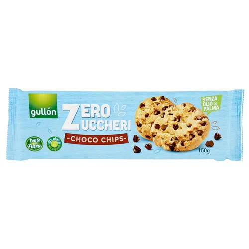 Gullón Choco Chips,Kekse mit Schokoladenstückchen Zuckerfreie 150g