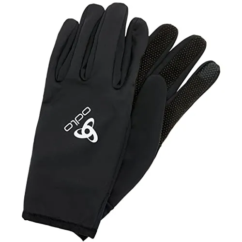 Odlo Unisex Handschuhe CERAMIWARM GRIP, black, L - Fitnesshandschuhe mit hervorragender Wärmeisolierung, atmungsaktivem Design und Touchscreen-Kompatibilität für optimale Bewegungsfreiheit und Komfort beim Sport.