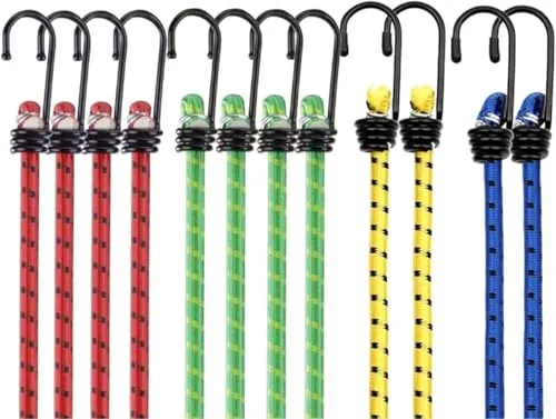 10x Expander mit Haken & Gepäckspanner in gelb von Baumarktic