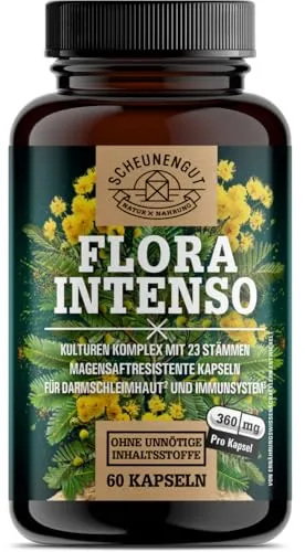 Probiotika -wissenschaftlich abgestimmte 23 Bakterienstämme- hochdosierte 10 Mrd KBE pro Kapsel -magensaftresistent & vegan- mit Lactobacillus & Bifidobakterien DE SCHEUNENGUT®