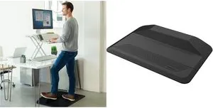 Fellowes Anti-Ermüdungs-Matte ActiveFusion - Fußauflagen für komfortables Stehen, fördert die Durchblutung und reduziert Ermüdungserscheinungen bei der Arbeit am Stehpult.