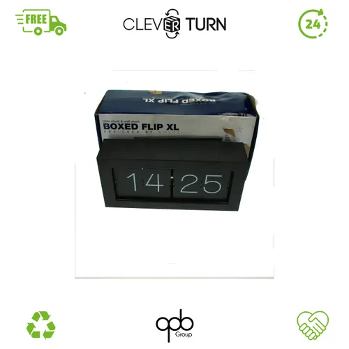 Karlsson Moderne Tischuhren KA5642BK - Elegantes Design in Schwarz - Tischuhren mit modernem Look, Maße 37 x 17,5 x 9 cm, aus hochwertigem Metall und Kunststoff, perfekt für stilvolle Wohnräume.