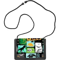 Dino-Brustbeutel Kinderbörse mit Sichtfenster, Dinosaurier