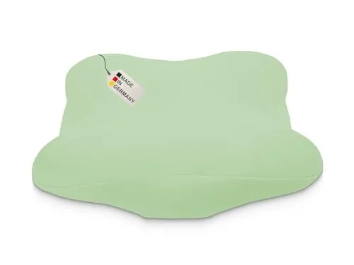 DUKAL | Bezug für Derila (Ergo) Memory Foam Kopfkissen | 36 x 54 cm | aus hochwertigem DOPPEL-Jersey | 100% Baumwolle | Farbe: lindgrün