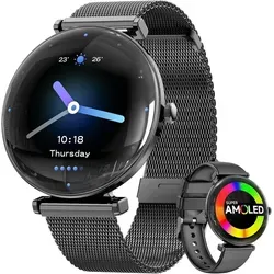 LIGE Smartwatch Damen Fitnessuhr mit Telefonfunktion - Stylische Smartwatch für Damen mit Telefonfunktion und praktischen Fitness-Features. Ideal für den aktiven Alltag, bietet sie Herzfrequenzmessung, Schlaftracking und ist bis IP68 wasserdicht.