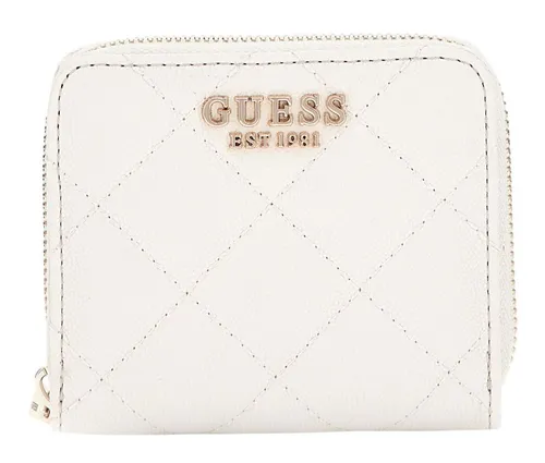 Guess Geldbörse SLG Small Zip Around Wallet in weiß von GUESS