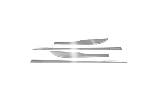 OMAC Zierleiste für die Fahrzeugtür 3413131 - Schutz- & Zierleisten, aus hochwertigem Edelstahl mit selbstklebender Befestigung für einfachen Einbau und optimalen Seitenschutz.