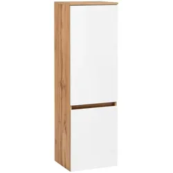 Held-Möbel Midischrank Lucca Dekor Weiß - Bad-Kommode im modernen Design, bietet zusätzlichen Stauraum und passt perfekt in jedes Badezimmer.
