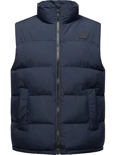 Ragwear Herren Steppweste Savan YOUMODO Navy Gr. L - Herren-Weste, wasserdicht und winddicht mit optimalem Schutz bei wechselhaftem Wetter, ideal für Outdoor-Aktivitäten und städtische Abenteuer.