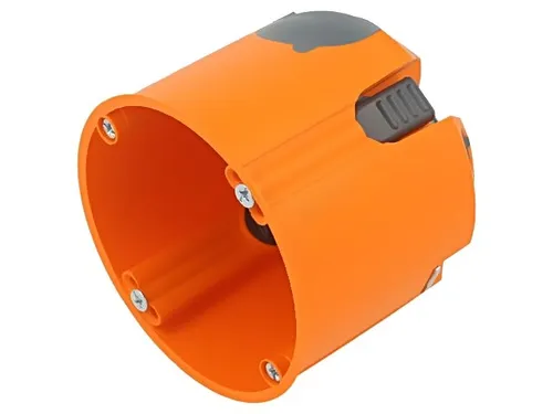 OBO Bettermann HG 61-L HW Geräte-Verbindungsdose luftdicht (25 Stück) - Abzweigkästen & Verbindungsdosen: Hohlwand-Gerätedose mit luftdichten Membraneinführungen, ideal für schallschutzgeprüfte Installationen bis 70 dB.