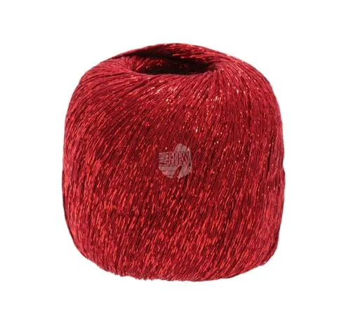 LANA GROSSA Brillino | Beilaufgarn mit farbigem Lurexfaden | Handstrickgarn aus 83% Viskose & 17% metallische Faser | 25g Wolle zum Stricken & Häkeln | 200m Garn FB 17