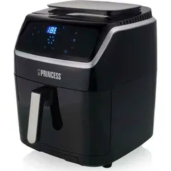 Princess Dampf-Heißluftfritteuse 182080 - 2-in-1 Dampfgarer und Airfryer, 6,5 L Volumen für bis zu 9 Personen, 62,2% weniger Energieverbrauch und einfache Bedienung mit Touchscreen