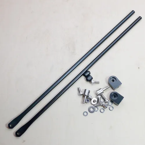 XLC Klemmblock und Strebe für Gepäckträger Länge Strebe 350 mm Alu schwarz