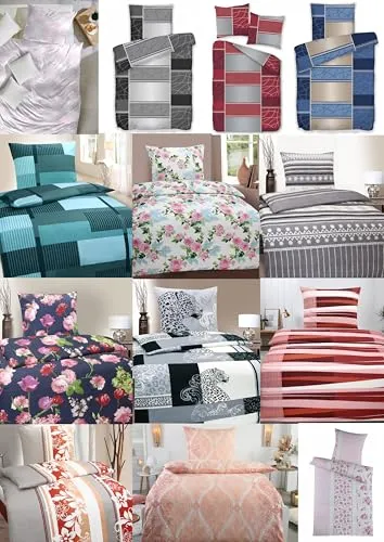 MB Warenhandel24 Bettwäsche Winter Biber Baumwolle attraktive Designs 135x200 + 80x80 cm 2-4 TLG teilig (Deluxe Ornament, 2X ca. 135x200 cm + ca. 2X 80x80 cm)