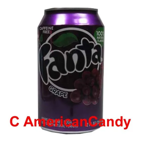 Produktbild 6x 355ml Fanta Grape USA Import Softdrink (5,63€/l)